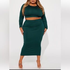 Leila Double Lined Skirt Set